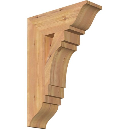 Ekena Millwork Merced Traditional Smooth Bracket, Western Red Cedar, 5 1/2"W x 18"D x 26"H BKT06X18X26MRC01SWR